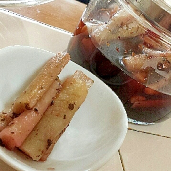 びっくり!☆福神漬風味のゴボウ簡単漬